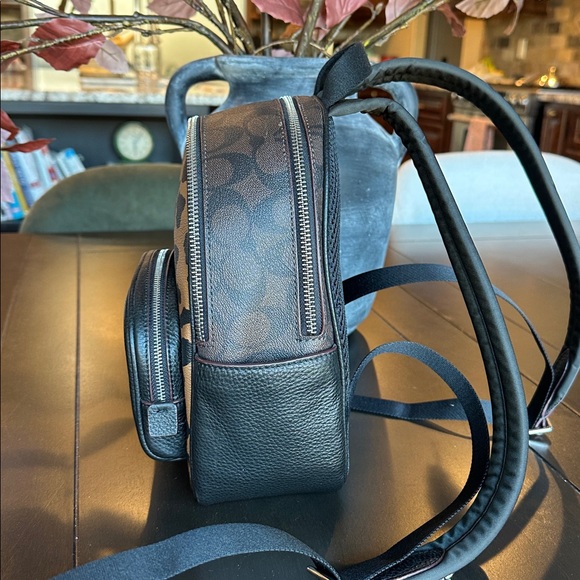 Coach Mini Court Backpack with signature leather leopard print - Picture 5 of 7